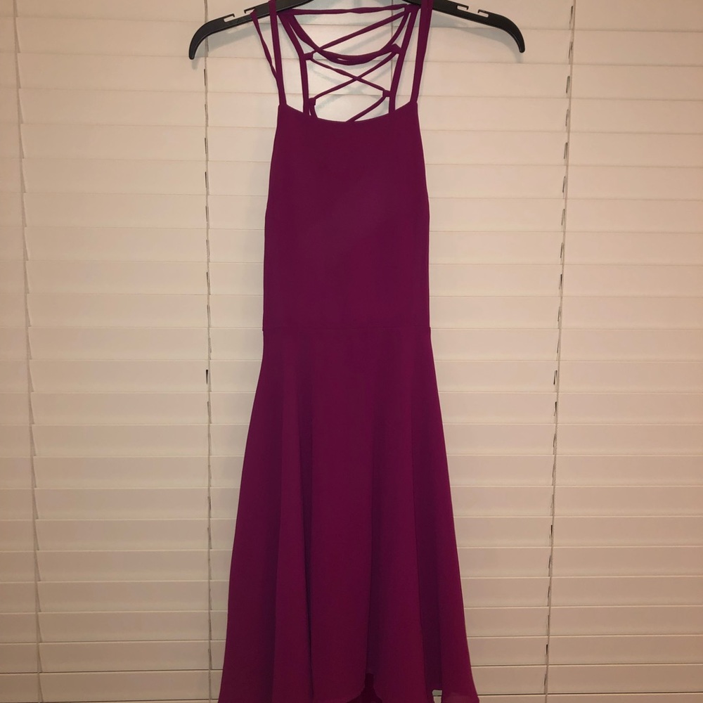 Lulu’s Magenta Strappy Dress